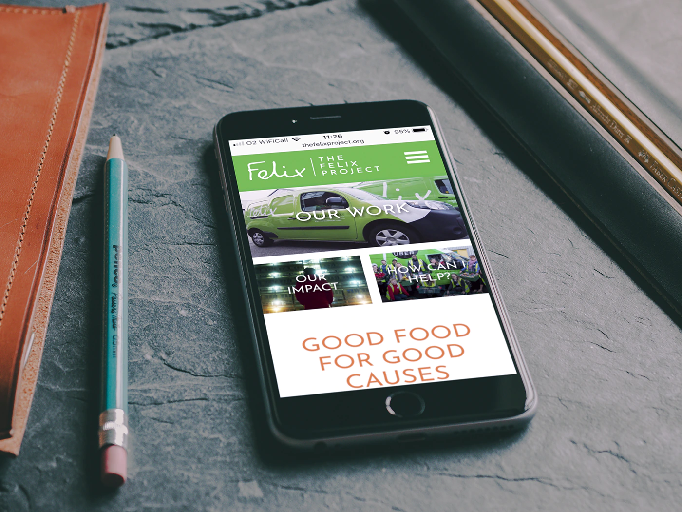 The Felix Project Responsive Mobile Website