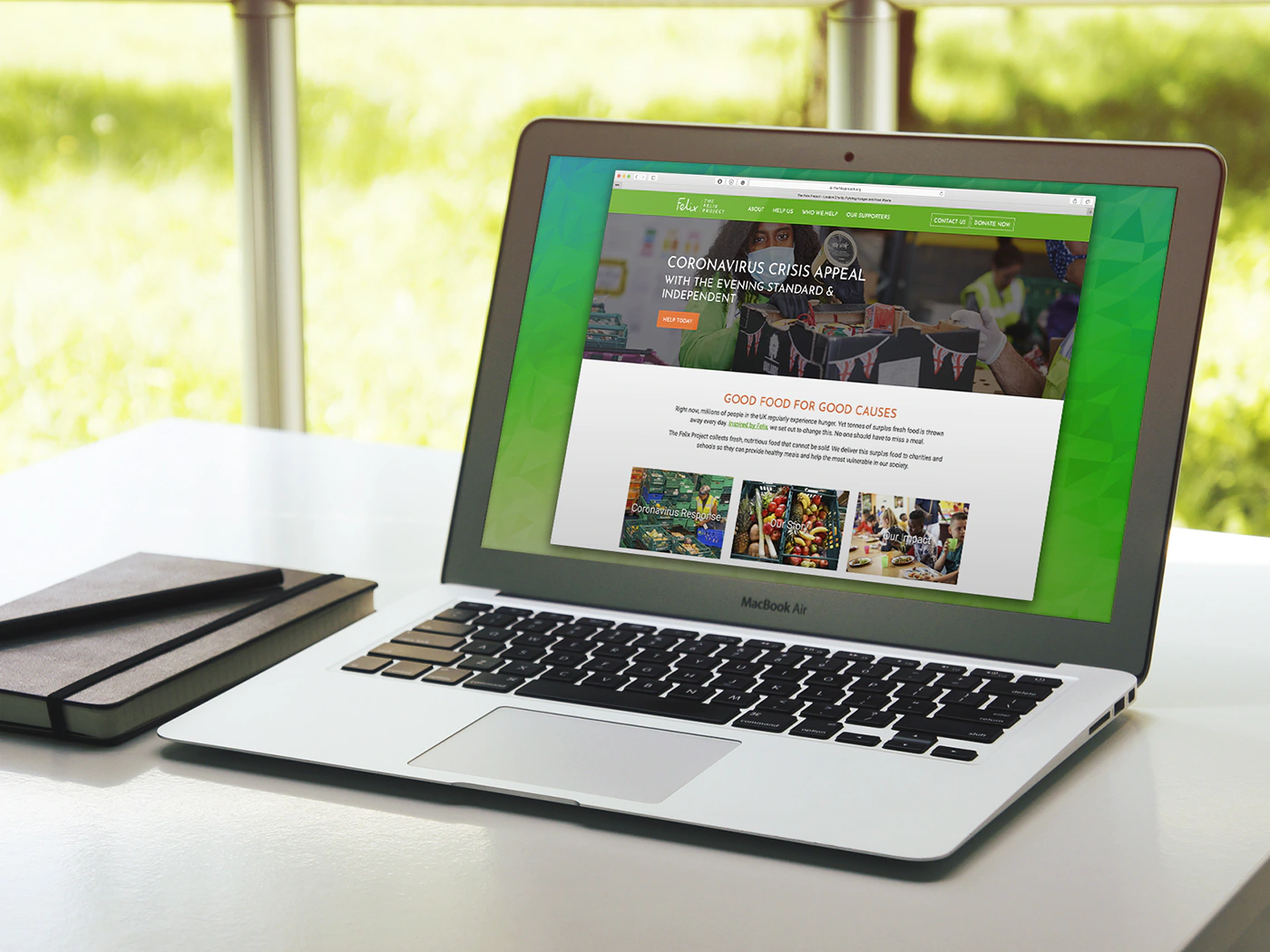 The Felix Project Desktop Website