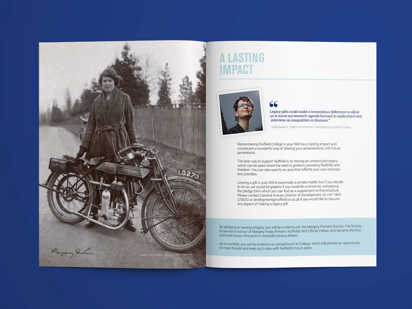 Nuffield College Legacy Brochure Design