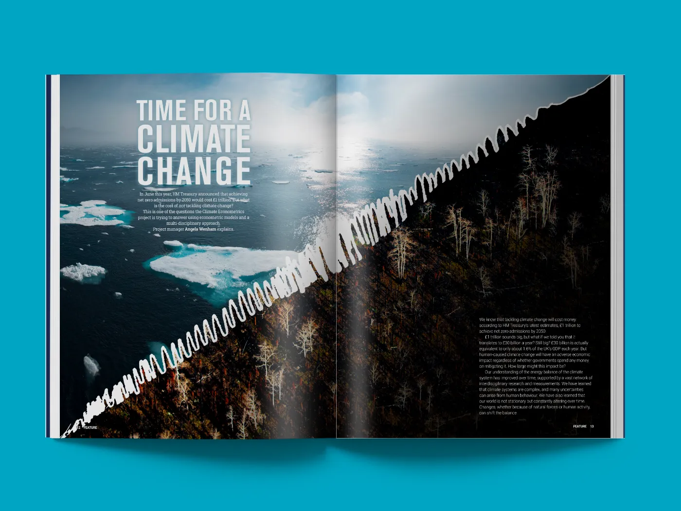 Unique Magazine Article Design